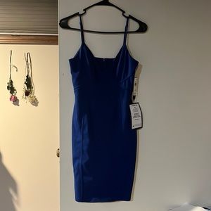 slim medium cobalt blue City Studio dress